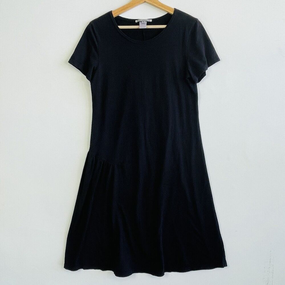 Prairie Underground T-Shirt Dress Womens Small Black Short Sleeve Minimal Soft